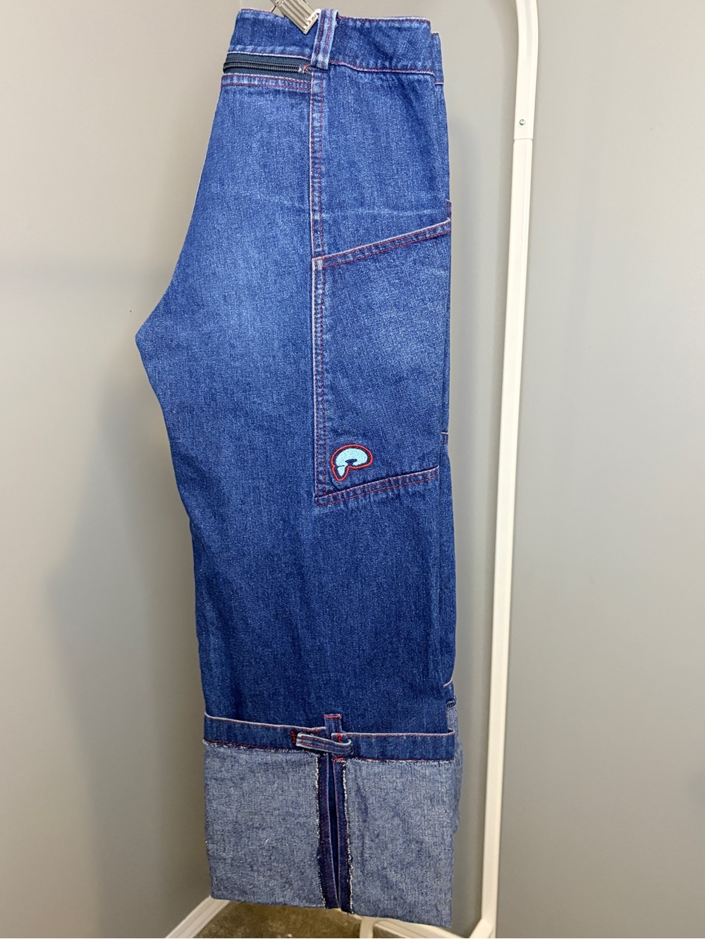 Vintage ECCO The People Have Spoken Y2K Wide Leg Jeans Rave Skater.